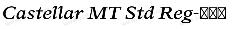 Castellar MT Std Reg字体转换